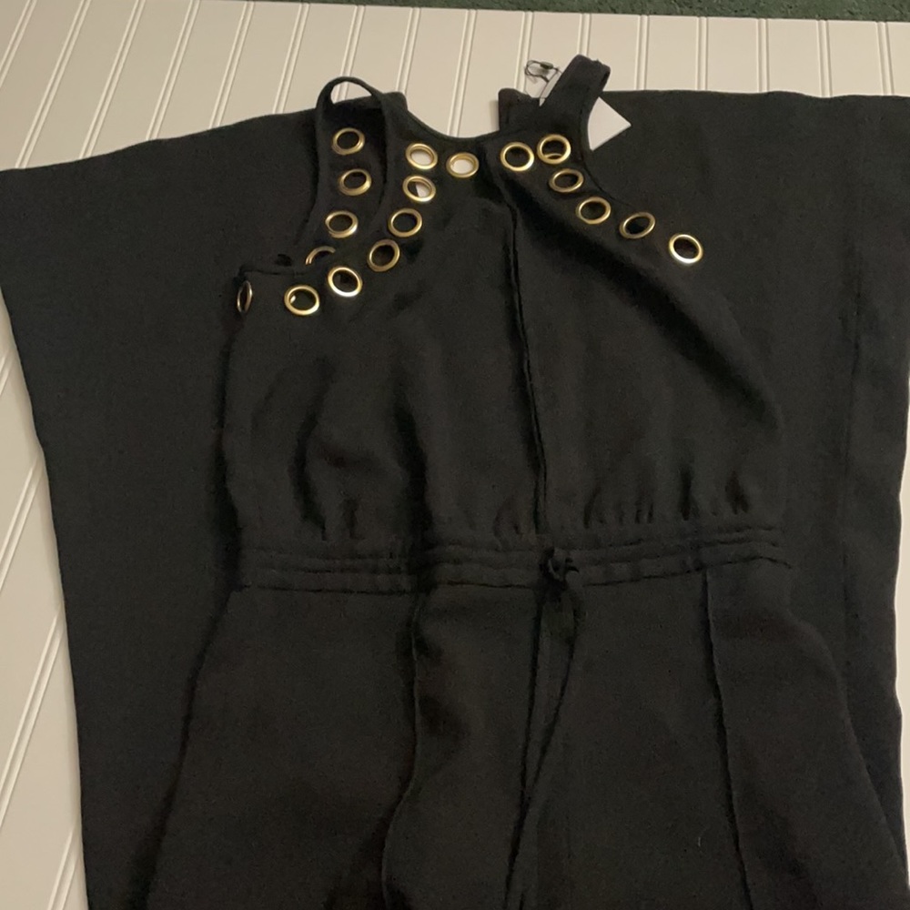 Black belt bottom jumpsuit